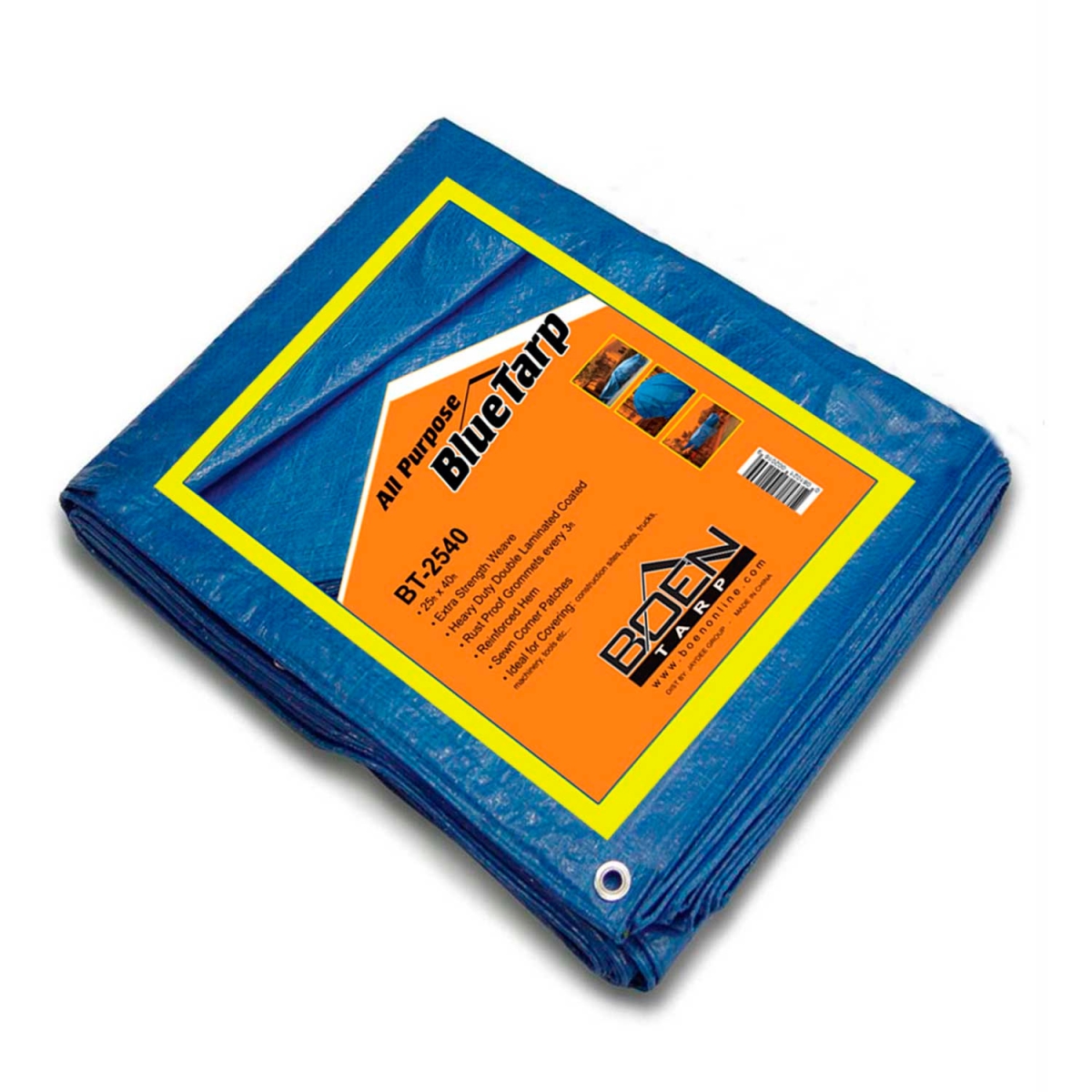 B1501733 BT-2540 Boen All Purpose Tarp - 25 x 40 ft. - Blue