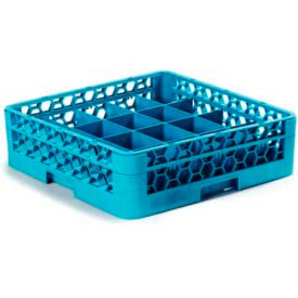B637564 RC20-114 - Opticlean 20-Compartment Cup Rack with 1 Open Extender - Blue