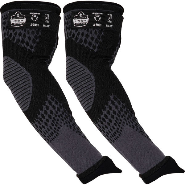Pro Flex 7991 Cut-Resistant Protective ANSI A9 22 in. Arm Sleeves - Black