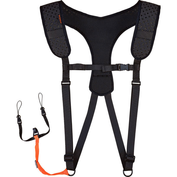Squids 3142 Padded Shoulder Scanner Harness - Black - Medium & Large - Comfortable Fit
