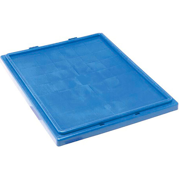 Global Industrial 5268618 Lid LID241 for Stack & Nest Storage Container, Blue - SNT240