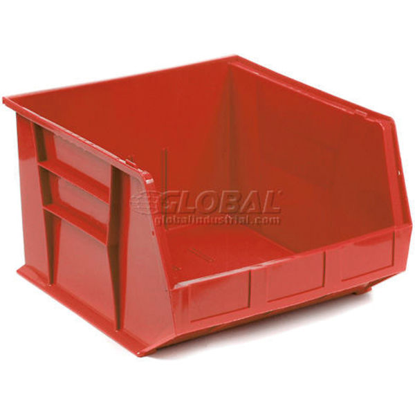 Picture of Quantum Storage Systems 4272202 Premium Plastic Hang & Stack Bin&#44; Red - 18 x 16.5 x 11 in.