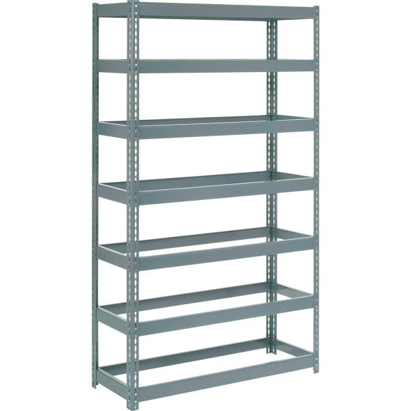 Heavy Duty Boltless Shelving Starter - Gray - 48 x 18 x 84 in. - 7 Shelves - Adjustable