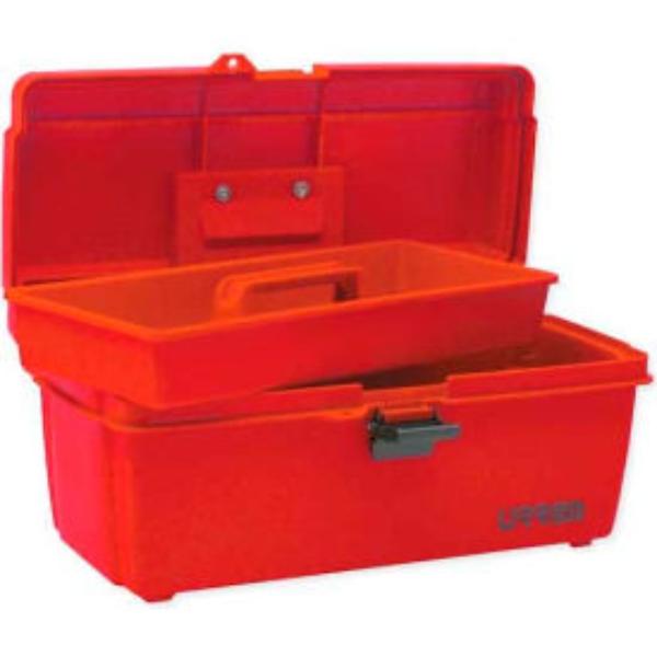 Picture of Urrea Professional Tools B994749 9900 Plastic Tool Box&#44; Red - 14.5 x 7.5 x 5.25 in.