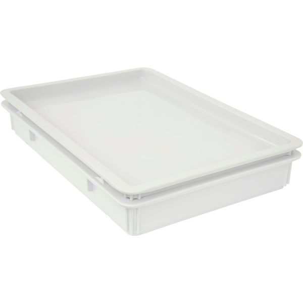 Picture of Quantum Storage Systems B3149369 Polypropylene All Purpose Utility Tub Stackable&#44; White - 26 x 18 x 3 in.