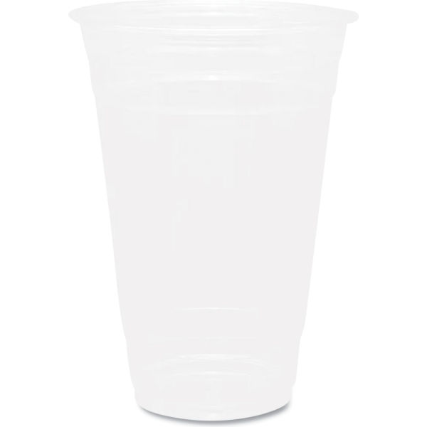 Picture of United Stationers Supply B3180999 Karat PET 20 oz Capacity Plastic Cups, Clear - 1000 per Case