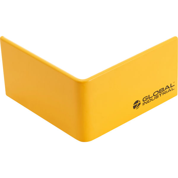 Picture of Global Industrial 670816 0.312 in. Thick Safety Floor Curb Corner&#44; Yellow