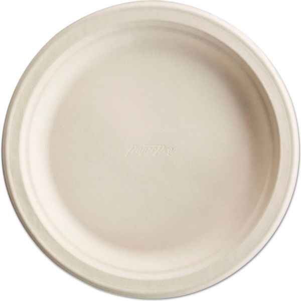 Picture of United Stationers Supply B3180441 Chinet Paper Pro Round Plates, White - 6 in. - 125 per Pack - 8 Packs per Case