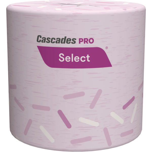 Picture of United Stationers Supply B3183662 Cascades PRO Select Standard 1-Ply Bath Tissue&#44; White - 1000 Sheets per Roll - 96 Rolls per Case