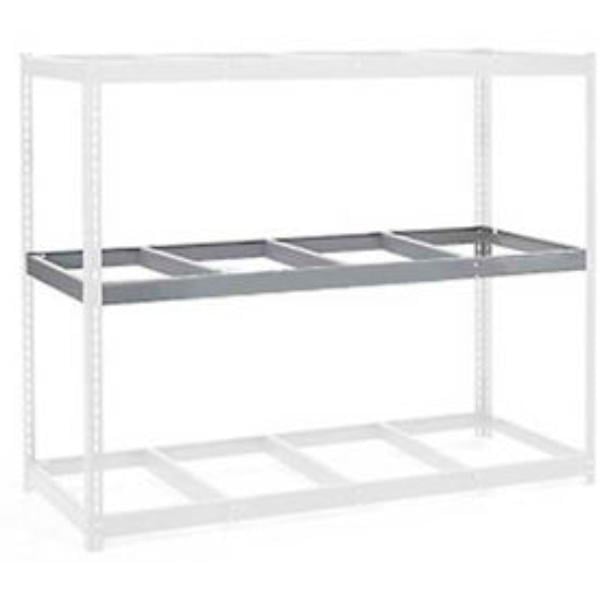 Global Industrial USBD3660N 60 x 36 in. Double Rivet Additional No Deck USA Shelf, Gray