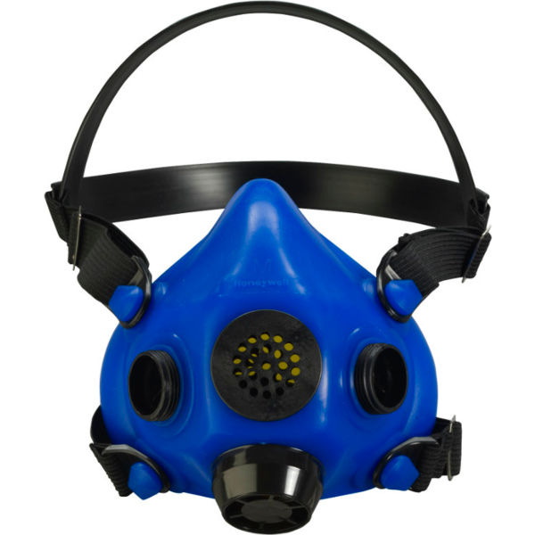 Picture of North Safety 290410L Honeywell RU8500 Speech Diaphragm & Diverter Exhalation Valve Cover Half Mask&#44; Blue - Large