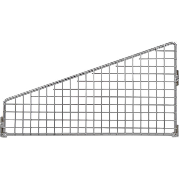 B3149268 Square Partition Wall Divider, Chrome - 10 x 6 in.