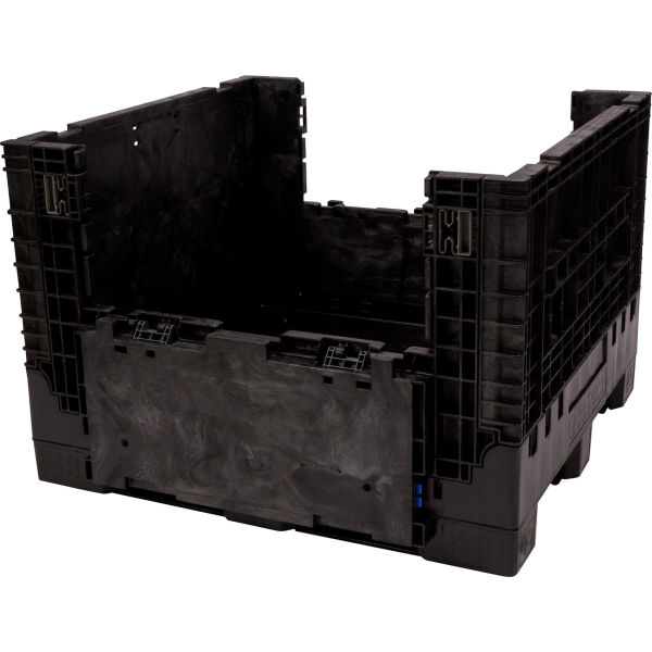 Picture of Global Industrial B3178587 Premium Collapsible Bulk Container&#44; Black - 48 x 45 x 34 in. - 2000 lbs Capacity