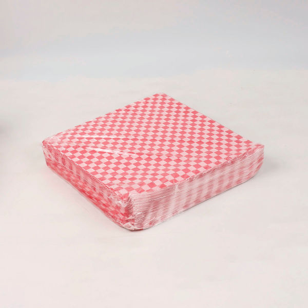 Picture of United Stationers Supply B3180839 12 x 12 in. Paterson Grease-Resistant Food Wrap, Red - Pack of 5000