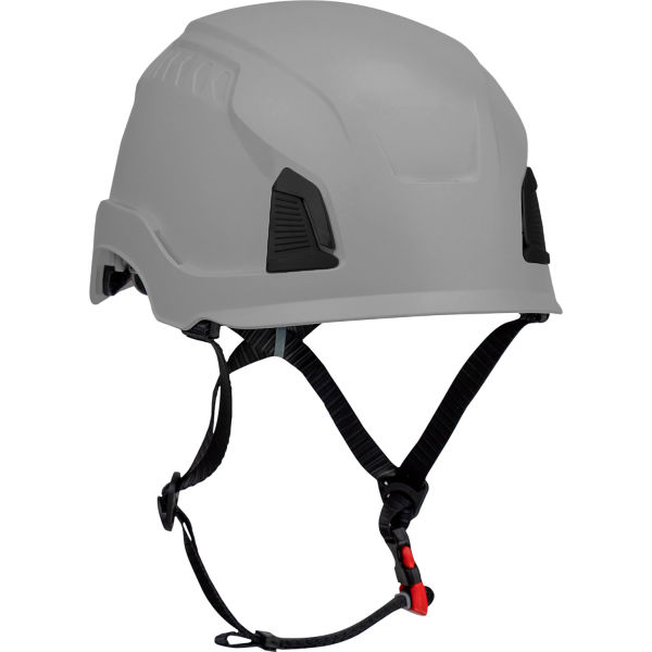 B3147464 Traverse Cap Style Industrial Non-Vented HDPE Suspension Climbing Helmet, Gray