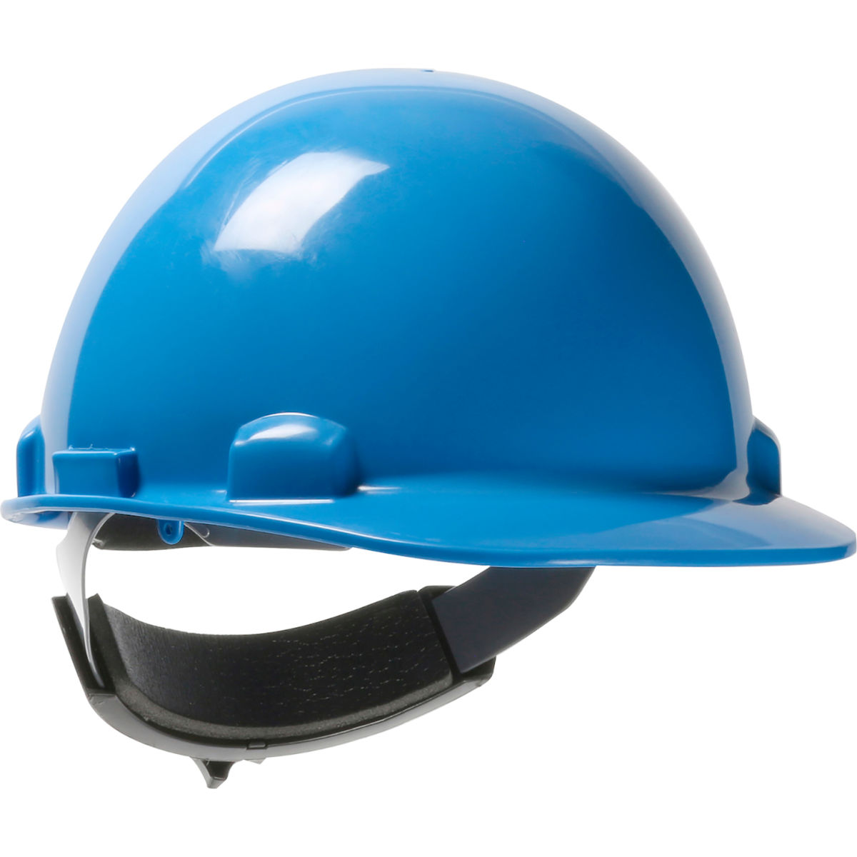 B3113629 Dynamic Dom Cap Style Dome HDPE Shell 6-Point Suspension Ratchet Adjustment Hard Hat, Sky Blue