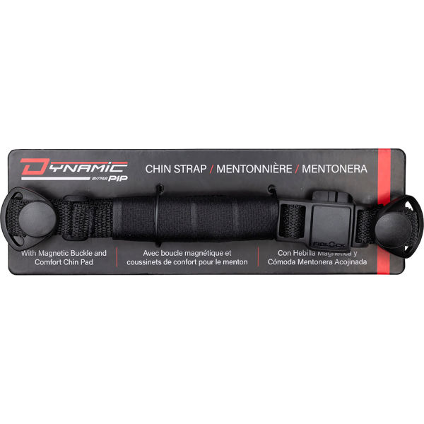 Dyna-Clic 4-Point Chin Strap - Black - One Size - Durable Nylon Design