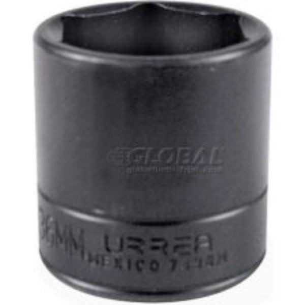 Picture of Urrea Professional Tools B995077 7436H 0.5 in. Drive 1.125 in. Socket 1.562 in. OAL 6 Point Impact Socket&#44; Black