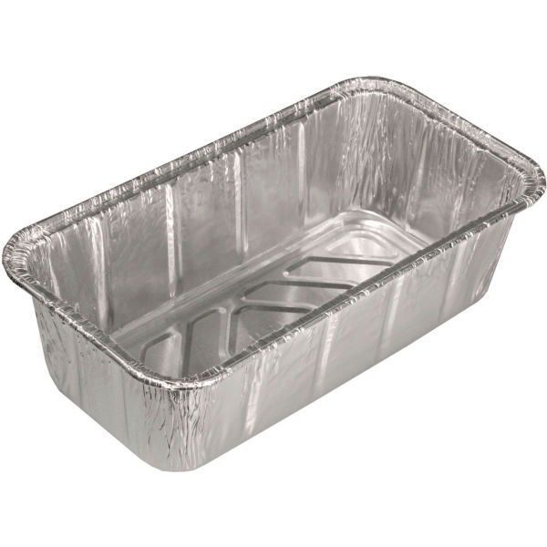 Picture of United Stationers Supply B3181189 HFA Aluminum Loaf Pan&#44; Silver - 36 oz Capacity - 500 per Case
