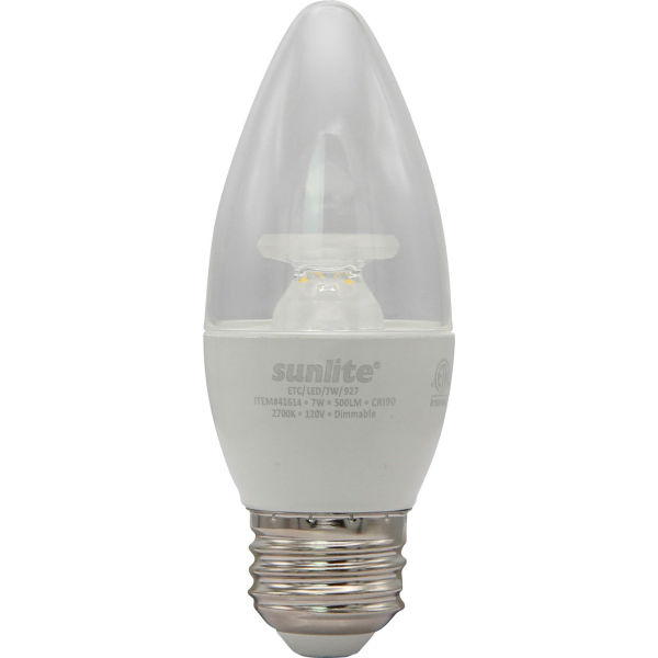 LED B11 Bulb - White - Pack of 6 - Dimmable 500 Lumens