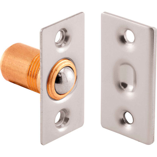 Small Ball Catch - Satin Nickel - 1.5 in. - Solid Brass Construction