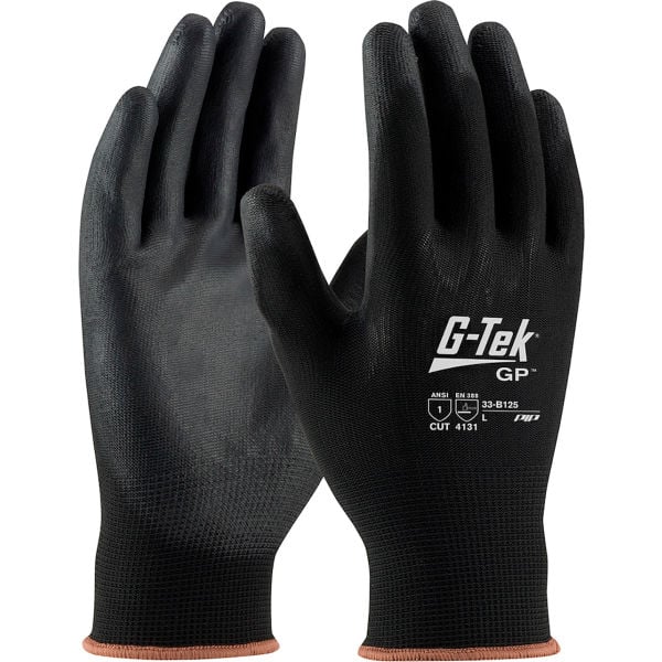 Protective Industrial Products Gloves Black G-Tek Seamless Knit Nylon Blend 2X 12 Pairs Size 2XL - 33-B125/XXL