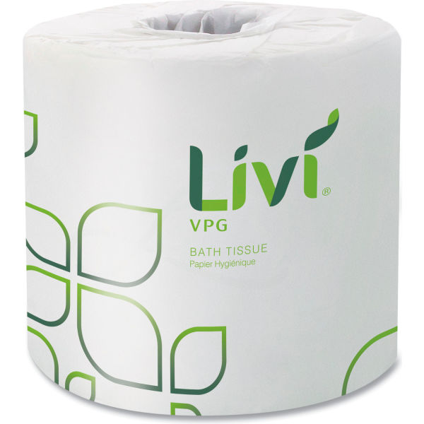 Picture of United Stationers Supply B3183191 Livi VPG 2-Ply Bath Tissue&#44; White - 500 Sheets per Roll - 96 Rolls per Case