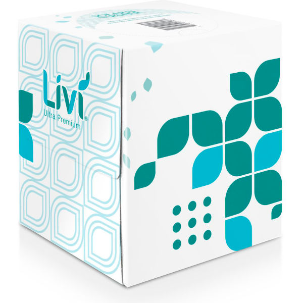 Picture of United Stationers Supply B3182020 Livi Ultra Premium 2-Ply Facial Tissue&#44; White - 80 Sheets per Box - 4 Boxes per Pack - 6 Packs per Case