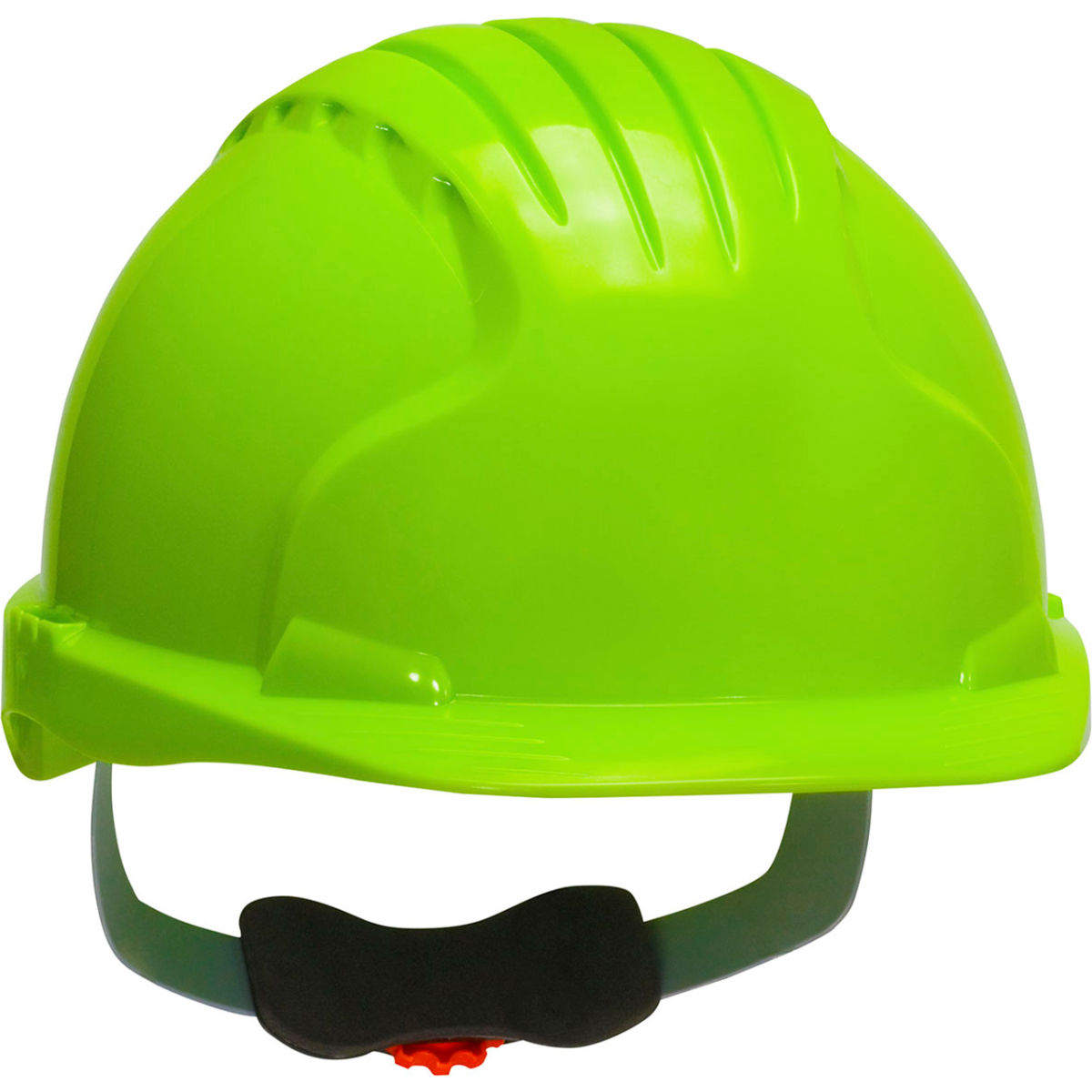 B3113395 Evolution Deluxe 6151 Cap Style HDPE Shell 6-Point Suspension Ratchet Adjustment Hard Hat, Neon Yellow