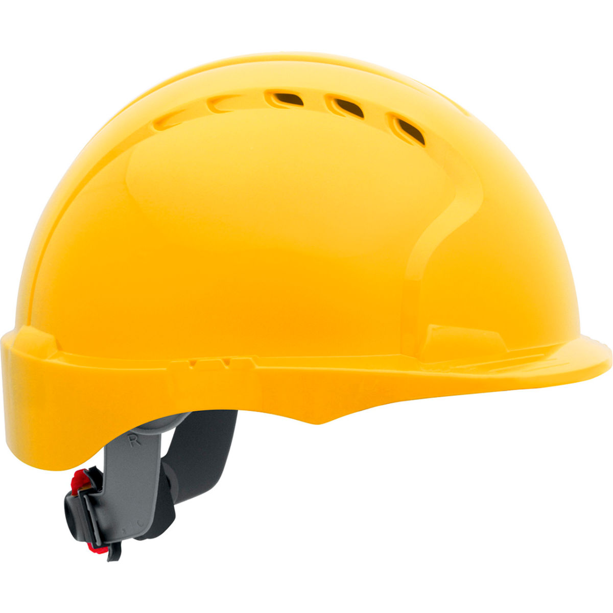 Evolution Deluxe Hard Hat  Yellow  6Point Suspension  Durable Design