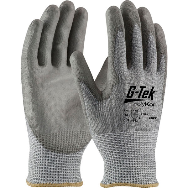 Protective Industrial Products Gloves Seamless Knit G-Tek PolyKor Blended Large 12 Pairs Size Large - 16-560/L