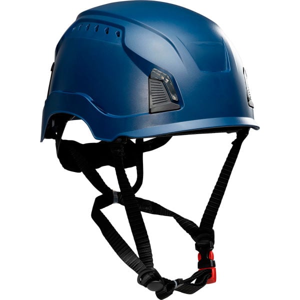 B3186919 Traverse Industrial 4-Point Chin Strap Vented Climbing Helmet, Navy