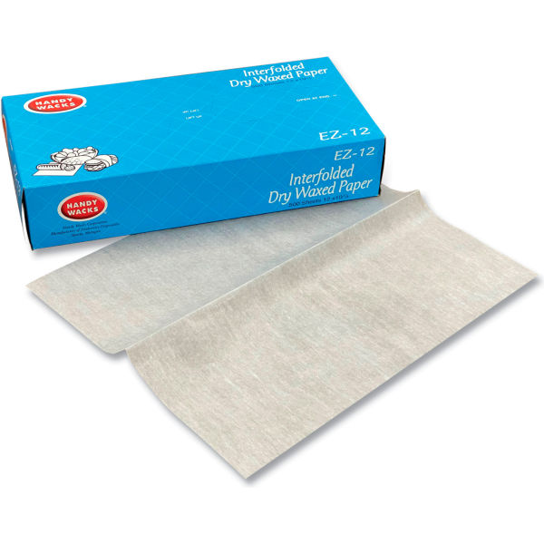Picture of United Stationers Supply B3180771 Handy Wacks Interfolded Dry Waxed Paper Deli Sheets&#44; White - 12 x 10.75 in. - Pack of 6000