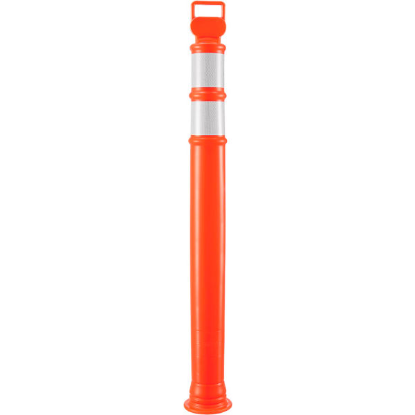Global Industrial 670603 49 in. Reflective Delineator Post, Orange