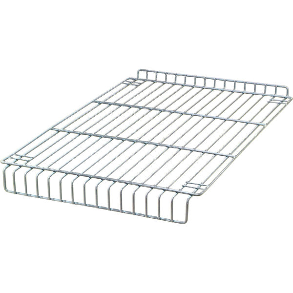 B3149397 Partition Store Flat Shelf, Chrome - 24 x 14 x 1 in.