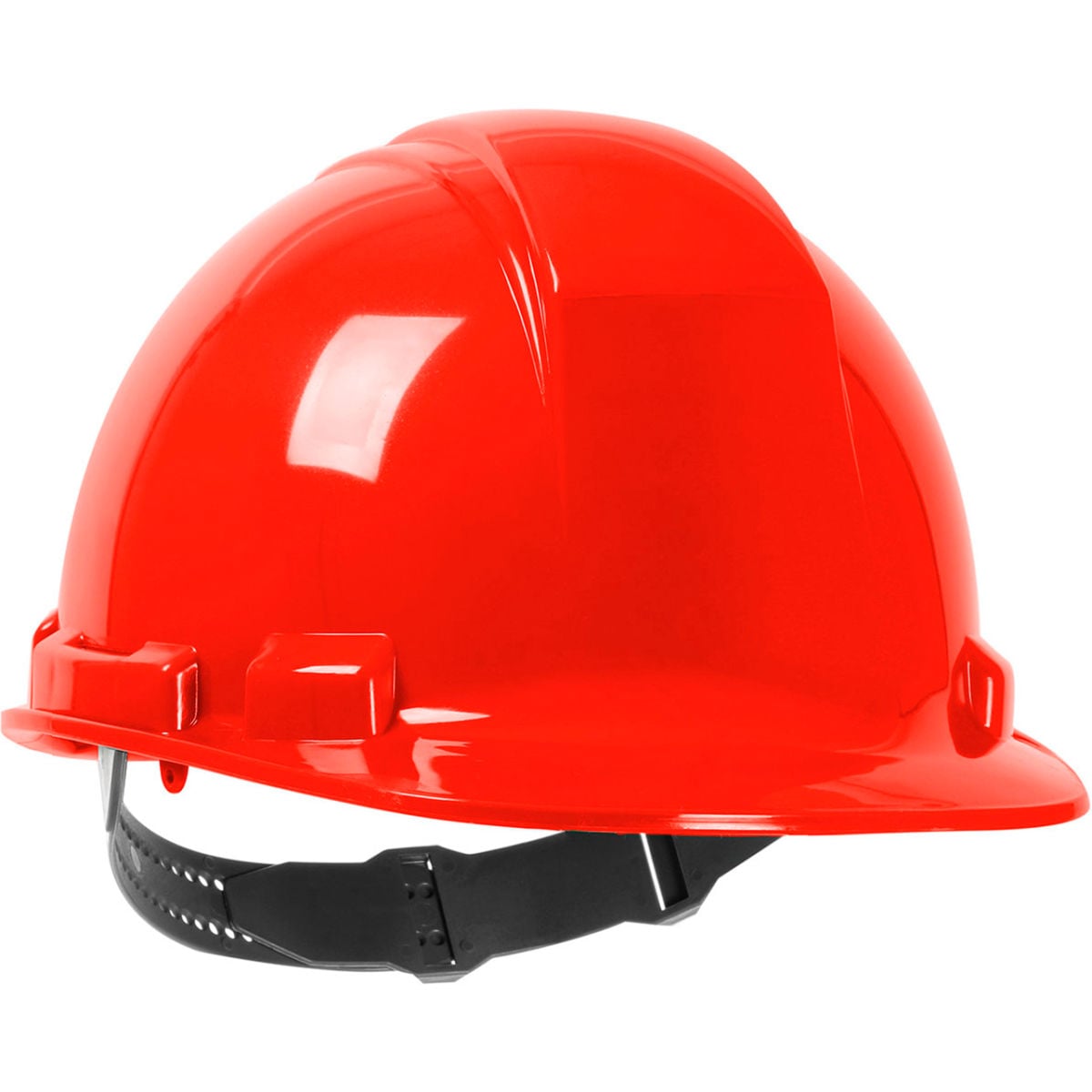 B3113483 Whistler Cap Style HDPE Shell 4-Point Textile Suspension & Pin-Lock Adjustment Hard Hat, Red
