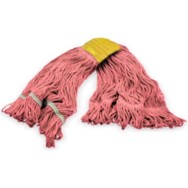 4-Ply Looped Mop - Red - Small - Durable & Absorbent