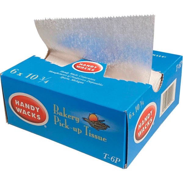 Picture of United Stationers Supply B3180727 Handy Wacks Bakery Pick-Up Tissue Deli Sheets&#44; White - 6 x 10.75 in. - Pack of 10000