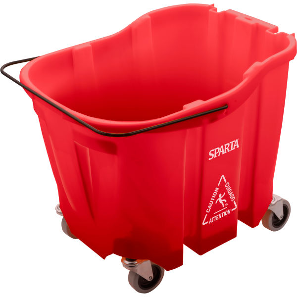 Sparta Mop Bucket, 35 qt Bucket Capacity, Red