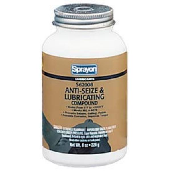 B49972 Sprayon LU620 Anti-Seize Compound 8 oz Brush Top Canister Lubricant - S62008000
