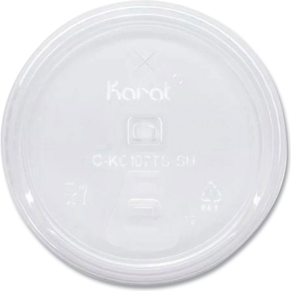 Picture of United Stationers Supply B3180985 Karat Cold Strawless Sipper Fits 32 oz Cups Lids&#44; Clear - 1000 per Case