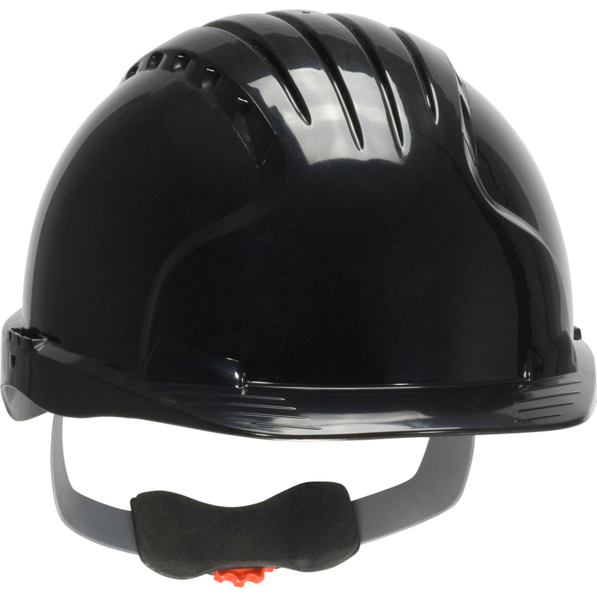 B3113619 Evolution Deluxe 6151 Cap Style HDPE Shell 6-Point Polyester Suspension Ratchet Adjustment Hard Hat, Black
