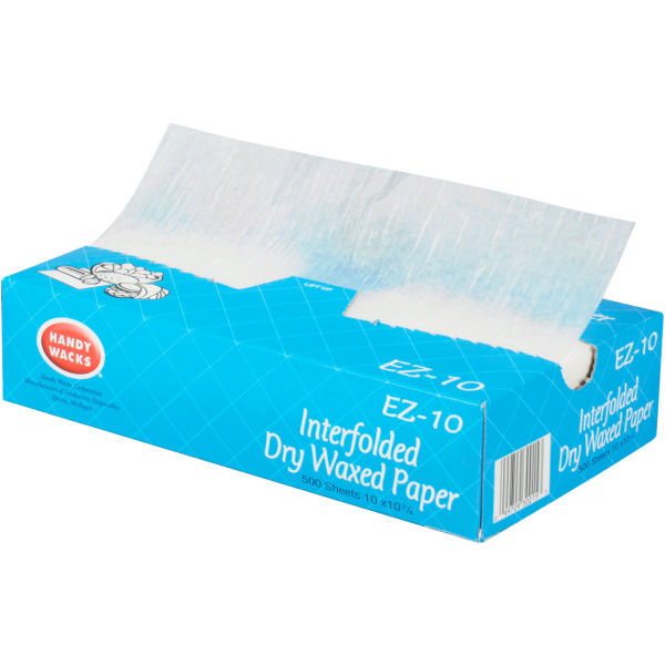 Picture of United Stationers Supply B3180730 Handy Wacks Interfolded Dry Waxed Paper Deli Sheets&#44; White - 10 x 10.75 in. - Pack of 6000