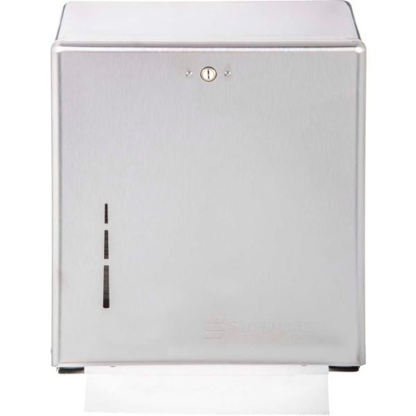 Picture of Carlisle Sanitary Maintenance B364405 San Jamar Stainless Steel C-Fold & Multifold Towel Dispenser - T1900SS