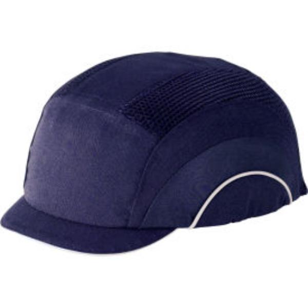 B3113678 Hard A1 Plus Baseball Style Bump HDPE Protective Liner with Adjustable Back Micro Brim Cap, Navy