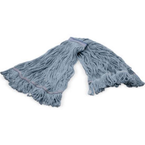 B3127944 4-Ply Looped End Mop with 1 in. Blue Band, Blue - Extra Large