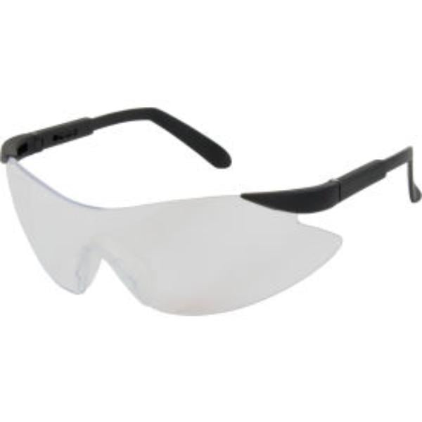 B1505395 Bouton Optical Wilco Rimless Clear Lens Anti-Scratch Black Frame Safety Glasses