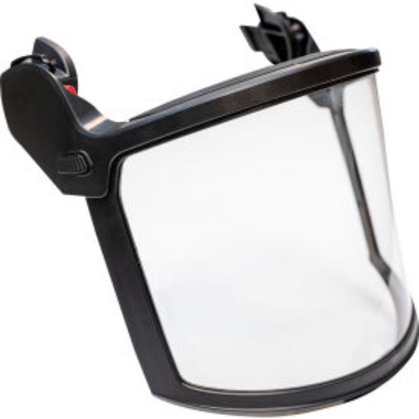 B3186135 Traverse Full Face Shield Set, Polycarbonate - Black & Clear