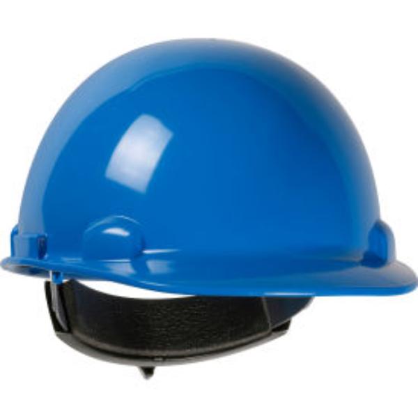 B3113427 Dynamic Dom Cap Style Dome HDPE Shell 4 Point Suspension Adjustment Hard Hat, Sky Blue