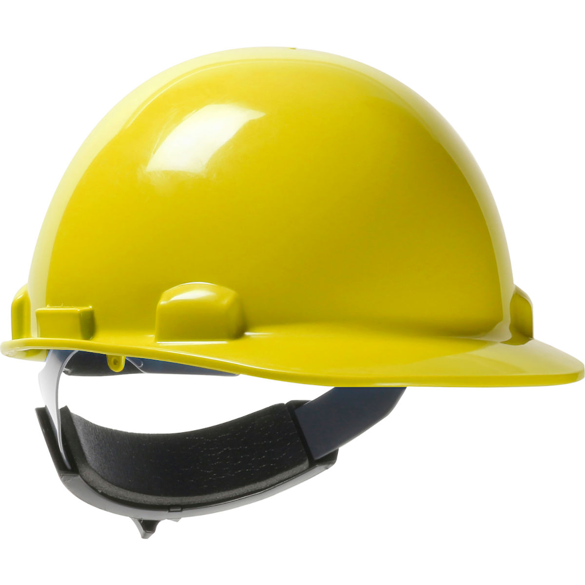 B3113727 Dynamic Dom Cap Style Dome HDPE Shell 6-Point Suspension Ratchet Adjustment Hard Hat, Yellow